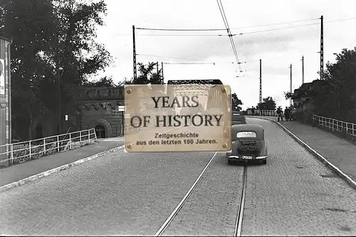 Foto kein Zeitgenössisches Original Frankreich Belgien Brücke Fahrzeuge Vormarsc