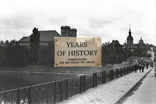 Foto kein Zeitgenössisches Original Frankreich Belgien Fluss Brücke Kirche