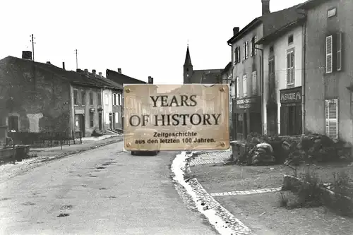 Foto kein Zeitgenössisches Original Frankreich Belgien Dorf Fahrzeuge Straßenans