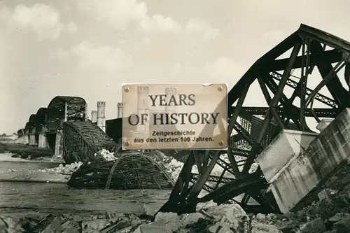 Foto kein Zeitgenössisches Original Danzig Gdansk Dirschau Weichselbrücke Polen