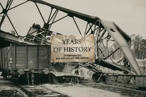 Foto kein Zeitgenössisches Original Danzig Gdansk Hafen zerstörte Kran Anlage Po