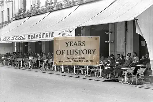 Foto kein Zeitgenössisches Original Kaffee Straßenansicht Brasserie Frankreich B