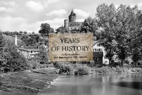 Foto 10x15cm Baden Württemberg Möckmühl im Jagsttal mit der Burg des Götz von Be