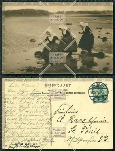 Orig. AK Cleve Kleve am Niederrhein Holland Tracht Mädchen gel. 1910
