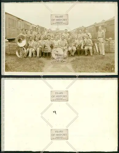 Orig. Foto Gefangene POW Lager Musikkapelle Band