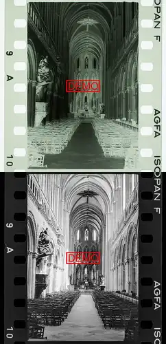 Orig. Negativ Kathedrale Bayeux Frankreich Basse-Normandie Calvados
