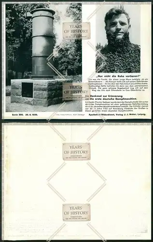 Orig. Apotheken-Bilderdienst Denkmal zur Erinnerung an die erste Deutsche Dampfm
