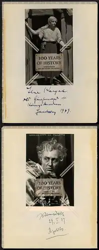 Orig. Foto Doppelautogramm Autogramme Autographen 1938/39 Schauspielhaus Hamburg