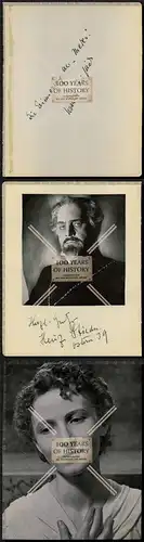 Orig. Foto Doppelautogramm Autogramme Autographen 1938/39 Schauspielhaus Hamburg