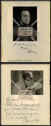 Orig. Foto Doppelautogramm Autogramme Autographen 1938/39 Schauspielhaus Hamburg