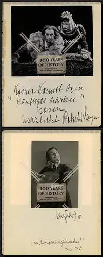 Orig. Foto Doppelautogramm Autogramme Autographen 1938/39 Schauspielhaus Hamburg