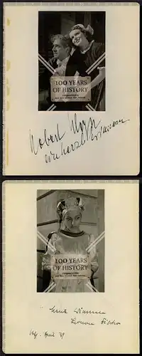 Orig. Foto Doppelautogramm Autogramme Autographen 1938/39 Schauspielhaus Hamburg