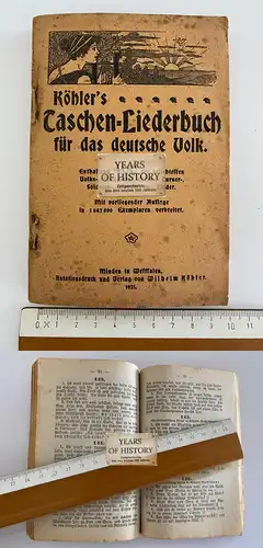 Köhlers Taschen-Liederbuch für das deutsche Volk. Enthalten 400 der beliebteste