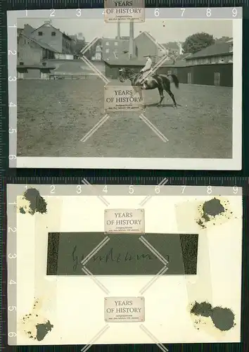 Orig. Foto Oberleutnant A. Betzel Springreiter Springreiten mit Pferde