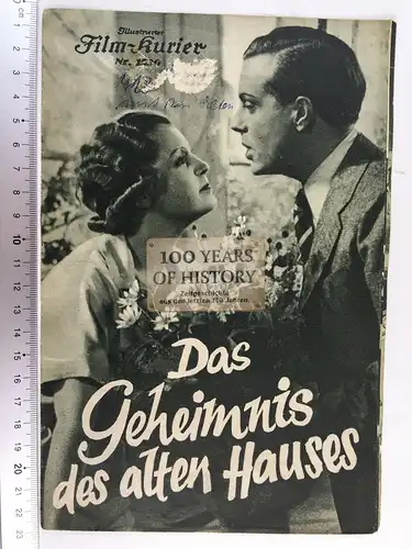 Illustrierter Film Kurier IFK Nr 1590 Das Geheimnis des alten Hauses Magda Schne