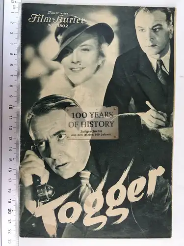 Illustrierter Film Kurier IFK Nr 1802 Togger Paul Hartmann Renate Müller Mathias