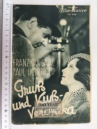 Illustrierter Film Kurier IFK Nr 585 Gruß und Kuß Veronika F Gaal Paul Hörbiger