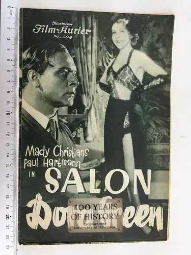 Illustrierter Film Kurier IFK Nr 594 Salon Dora Green Mady Christians Paul Hartm