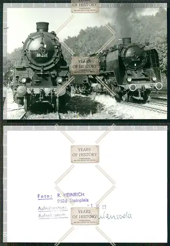 Foto Lokomotive 58261 u. 50849 Zug Bahn Bahnhof Sachsen Thüringen