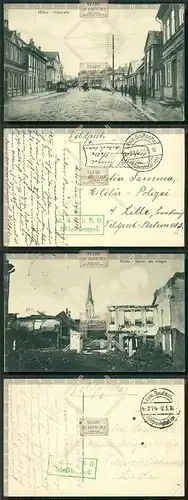Orig. AK Mitau Jelgava Lettland Poststraße Feldpost gel. 1916