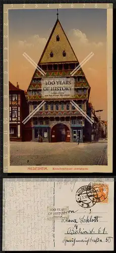 Orig. AK Hildesheim gel- 1918