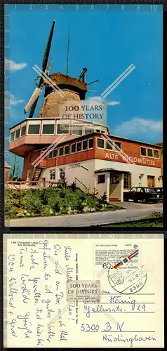 Orig. Foto AK Ostseebad Laboe Alte Windmühle windmill gel. 1982