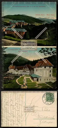 Orig. AK Friedrichsheim Luisenheim mit Kandertal gel. 1914