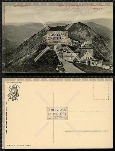 Orig. AK Ziegenrücken Riesengebirge Baude Schlesien Polen Tschechien