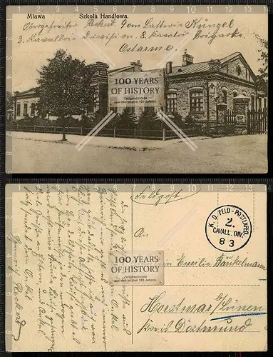 Orig. AK Feldpost Miawa Myjava Schule Slowakei gel. 1915