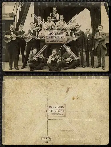 Orig. Foto Gelsenkirchen Musikgruppe Gitarre Geige 1930