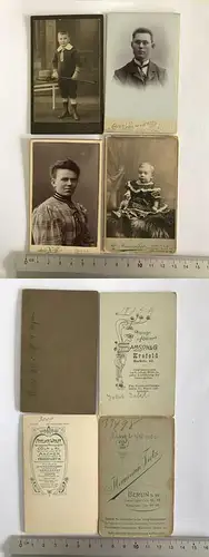 Orig 4 x  CDV Kabinettfoto ca 1900