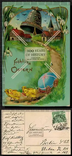 Orig. AK Fröhliche Ostern gel. 1910