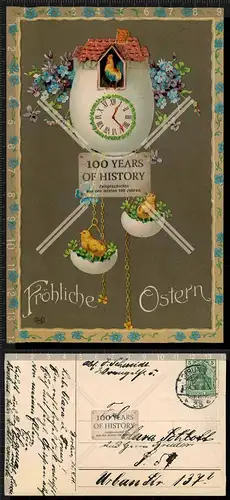 Orig. AK Fröhliche Ostern gel. 1911