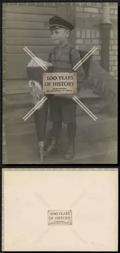 Orig. Foto Junge Jungs kurze Hose mit Schultüte Zuckertüte