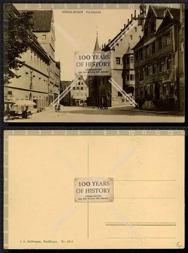 Orig. AK Nördlingen Marktplatz Bayern gel.