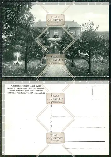 Orig. AK Manderscheid Rheinland-Pfalz Gasthaus Pension Nikolaus Klas