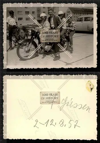 Orig. Foto Moped Motorrad Krad 40/50er Jahre