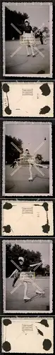 Orig. Foto Rollschuh Rollkunstlauf Dortmund 1936-44 Roller Skating Rollschuhkuns