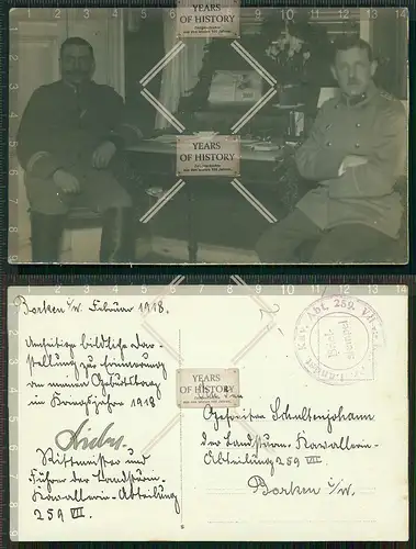 Orig. Foto AK Rittmeister Orig. Unterschrift 1.WK 1918 siehe Rückseite