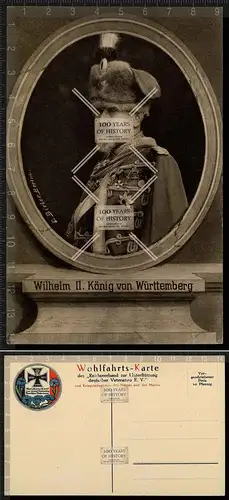 Orig. FotoAK Portrait Wilhelm II. König von Württemberg