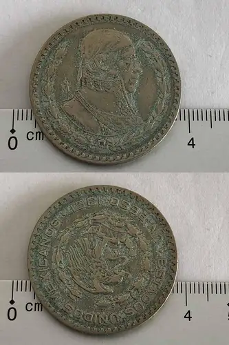 Orig. Münze 1 Peso Estados Unidos Mexicanos 1961
