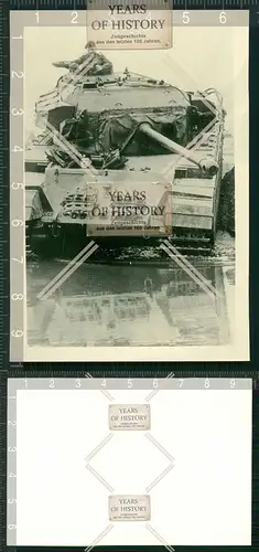 altes Repro Foto  Panzer Tank