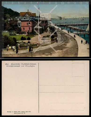 Orig. AK Kiel Schleswig-Holstein Ostsee Hafen 1910