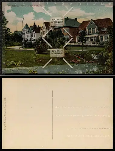 Orig. AK Flensburg Stadtpark 1910