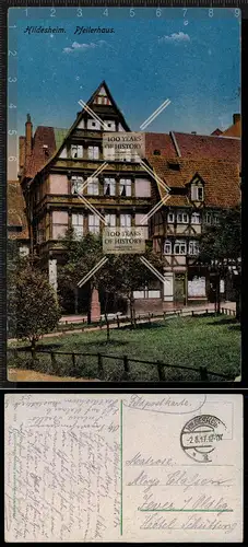 Orig. AK Hildesheim Pfeilerhaus 1917