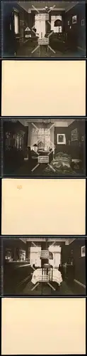 Orig. AK Zimmer 1915-25 Jugendstil Bauhaus Möbel Schreibtisch uvm