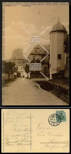 Orig. AK Idstein Taunus Rheingau Hessen Schloßstraße gel. 1911
