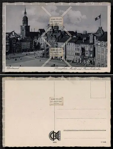 Orig. AK Dortmund Hansaplatz 1935 gelaufen