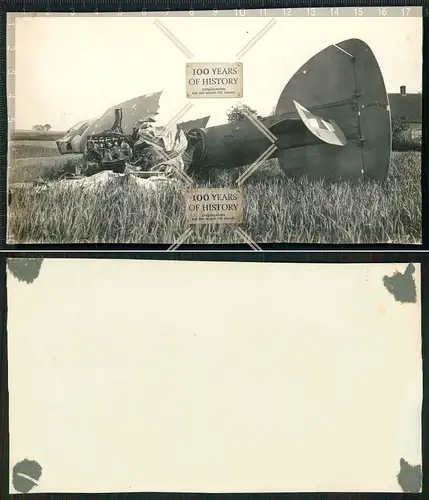 Orig. Foto 1. WK Flugzeug airplane aircraft Frankreich Belgien Flandern