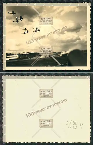 Orig. Foto Flugschau Flugzeug Absturz vor Tribüne airplane 30er Jahre Flieger